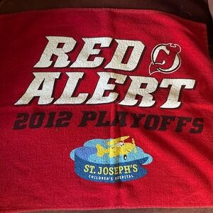 New Jersey Devils Red Alert 2012 Playoffs Towel